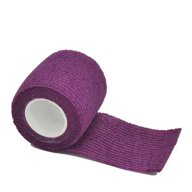 1roll 2.5/5/7.5/10cm*4.8m Non Woven Elastic Self Adhesive Bandage Cohesive Bandage for Sports Fixing Finger Wrist Leg
