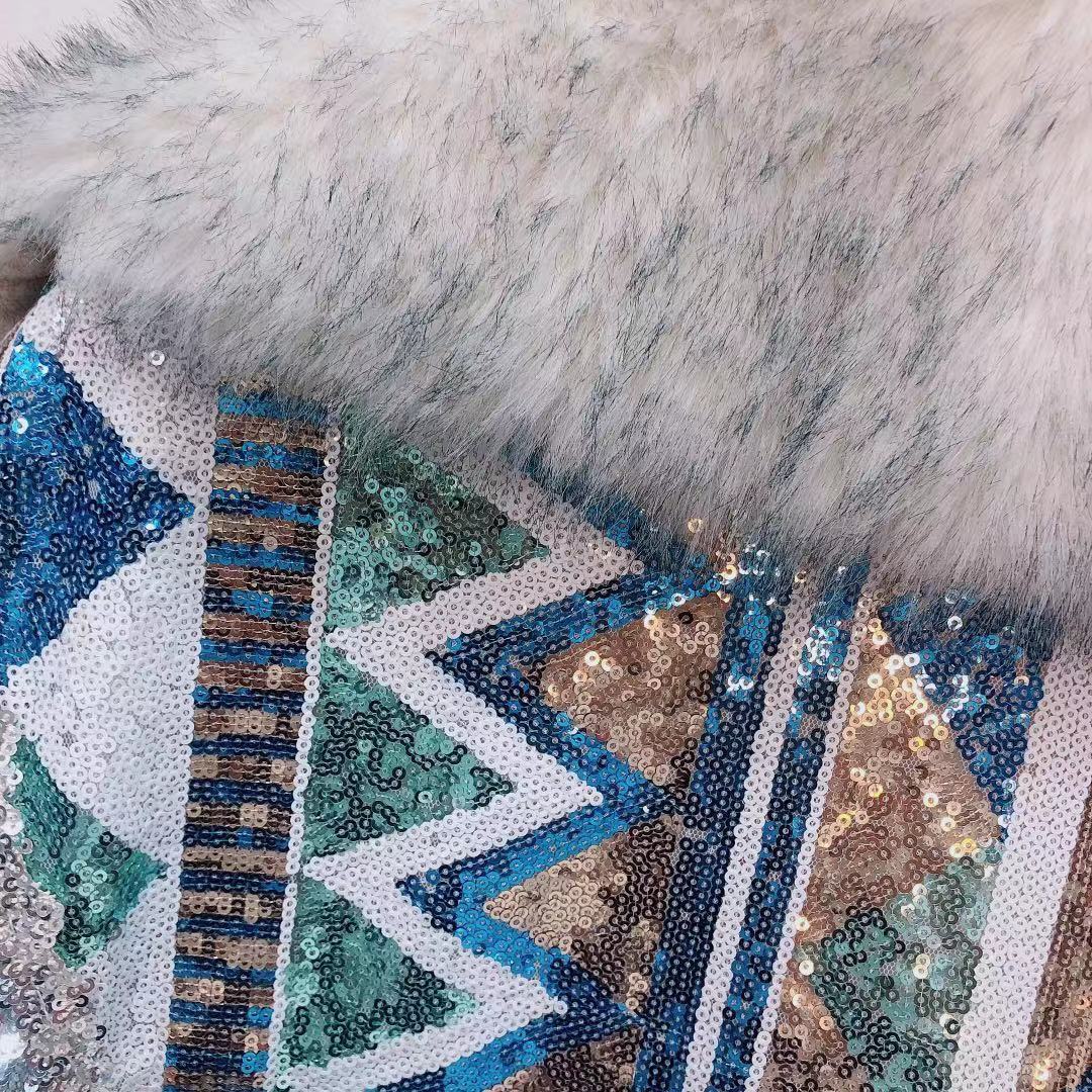 Fur One Fashion Coat Female Lamb Hair