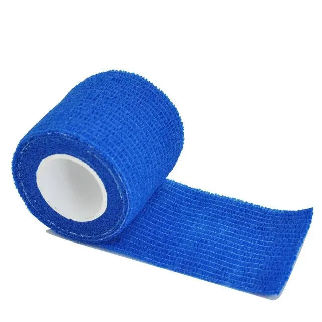 1roll 2.5/5/7.5/10cm*4.8m Non Woven Elastic Self Adhesive Bandage Cohesive Bandage for Sports Fixing Finger Wrist Leg