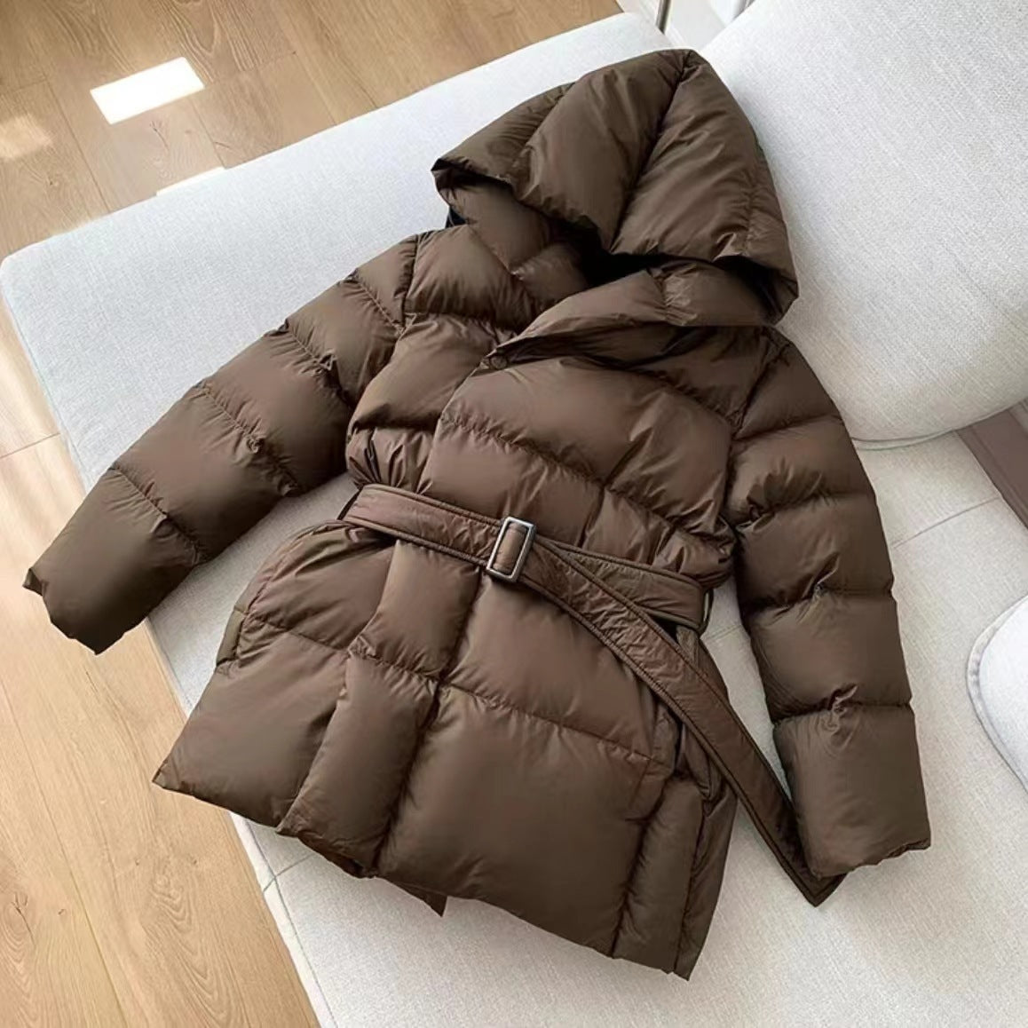 Slim And High-grade White Duck Down Jacket