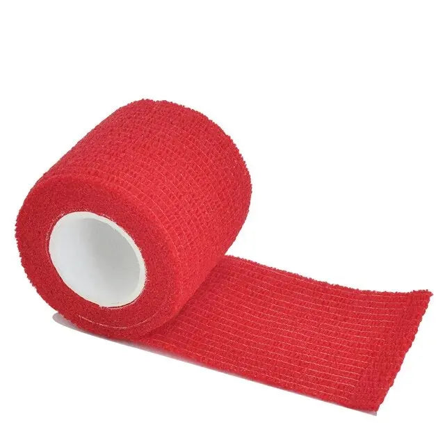 1roll 2.5/5/7.5/10cm*4.8m Non Woven Elastic Self Adhesive Bandage Cohesive Bandage for Sports Fixing Finger Wrist Leg