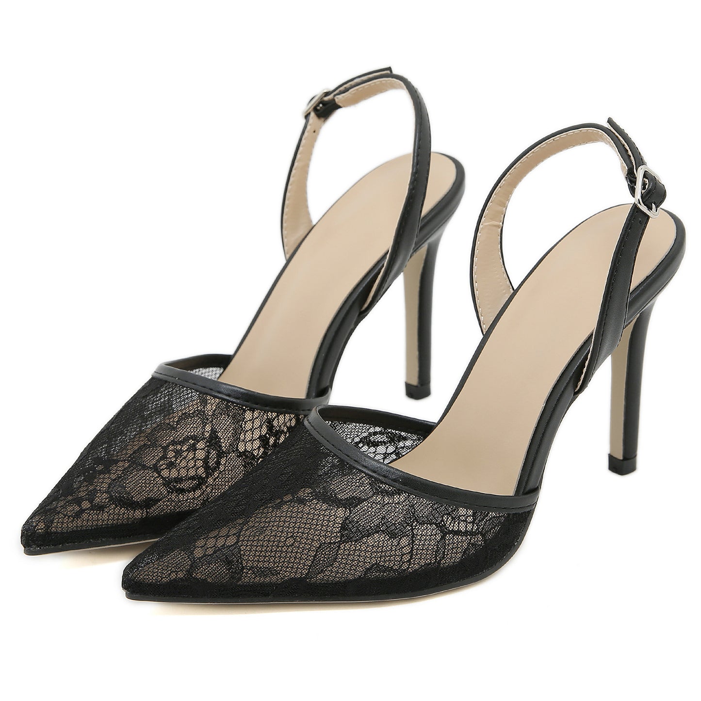 Women's French Lace Wedding Party High Heels
