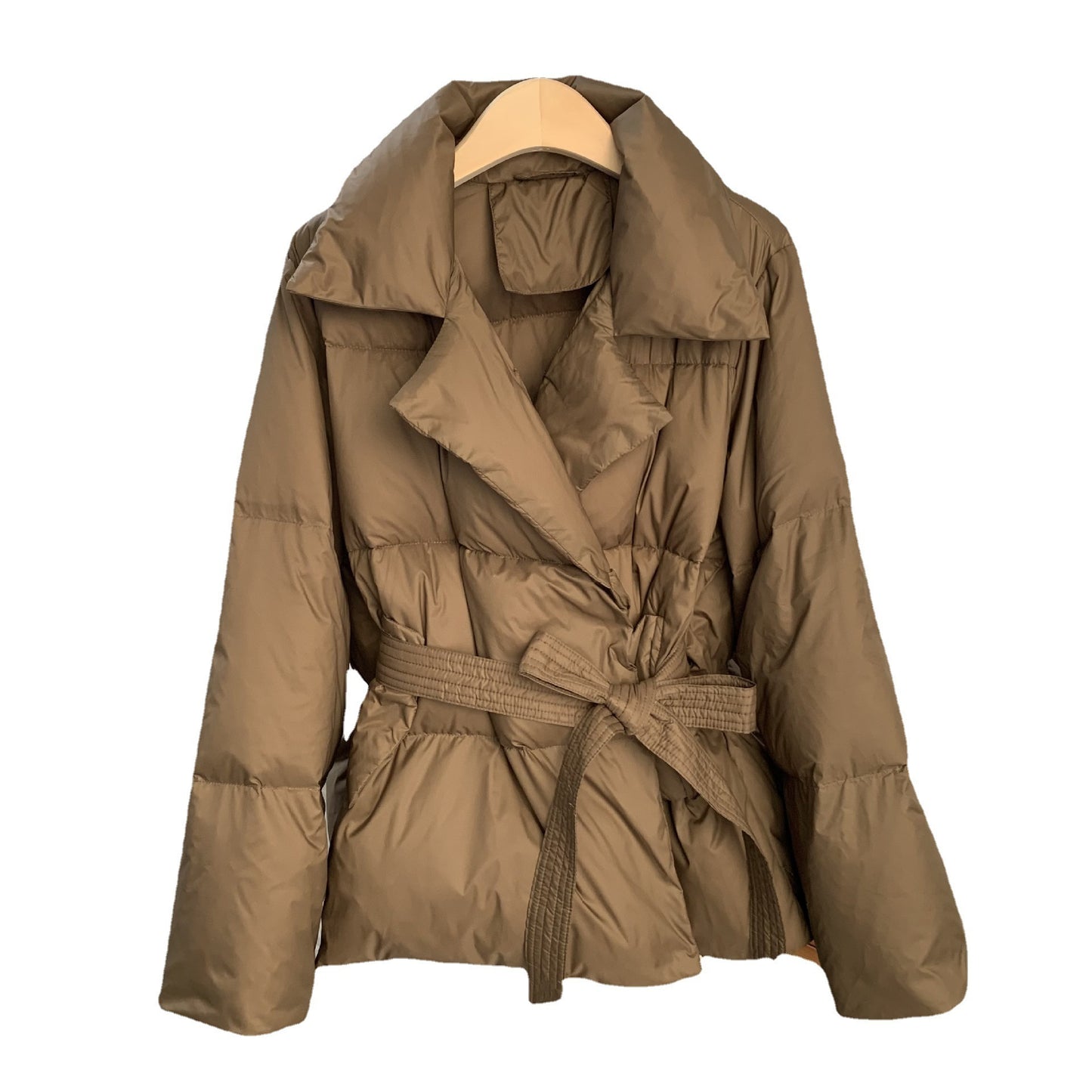 Suit Collar Short Women's Tight Waist Slim White Duck Down Warm Jacket