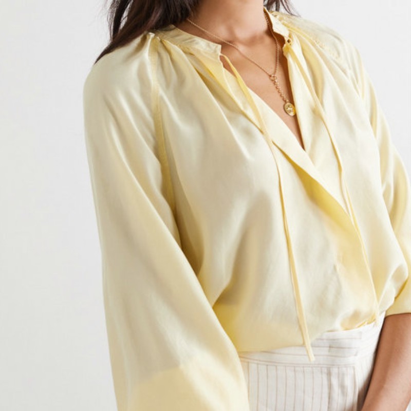 Spring And Summer Mulberry Silk Women's Silk Shirt