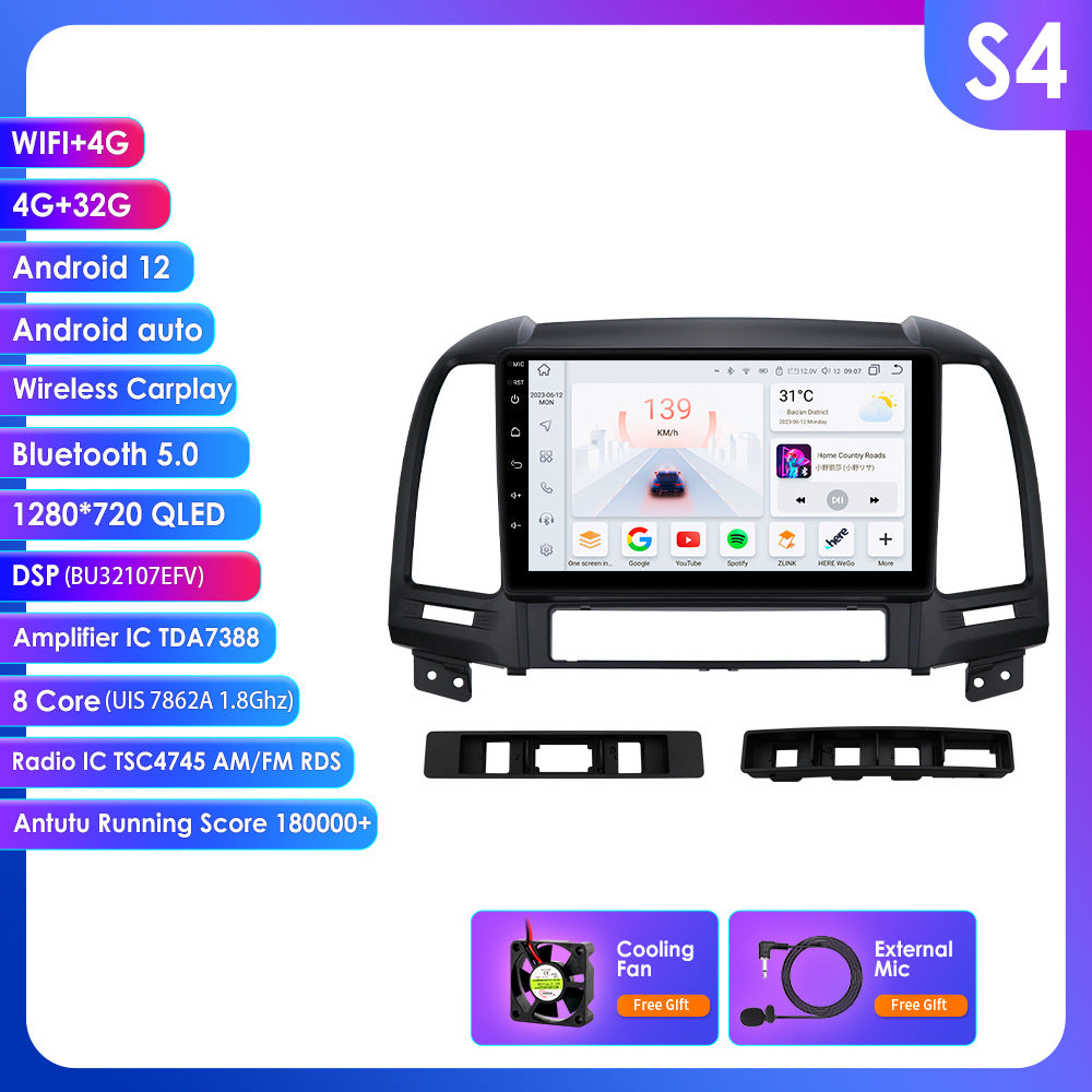 Hyundai Santa Fe 2 06-12 Android Central Control Car GPS Navigation