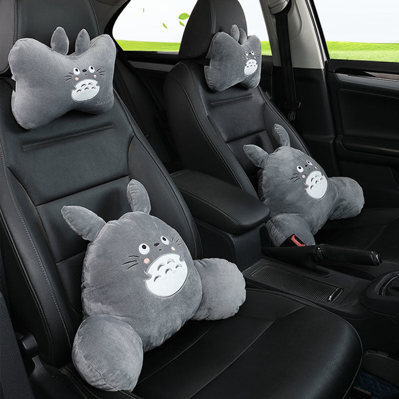 Automotive Headrest Car Lumbar Pillow Suit Cute Cartoon