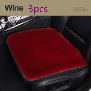 Car Seat Winter Plush Single Seat Square Cushion