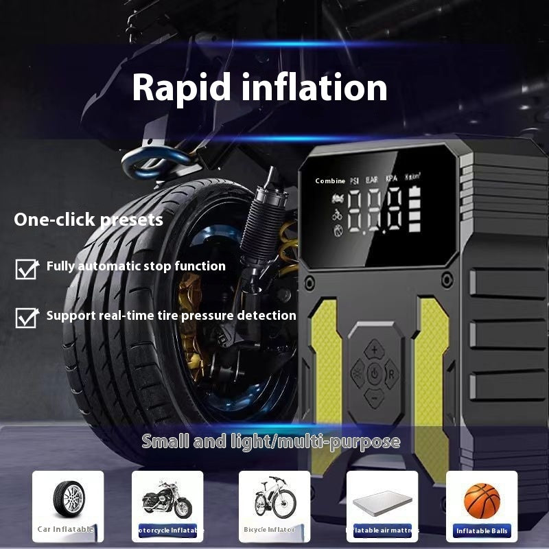 Portable Mini Charging And Inflating All-in-one Machine Emergency Start Power Supply