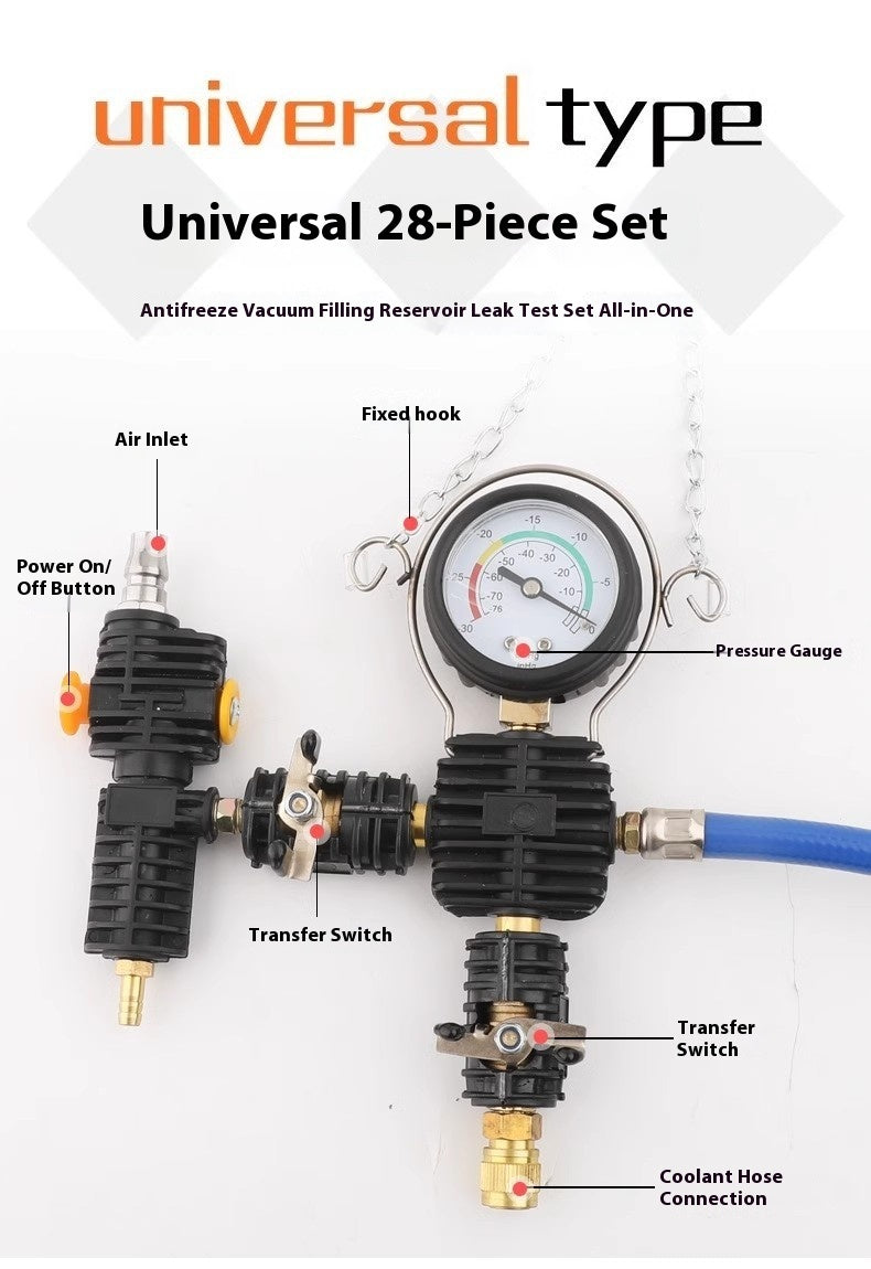 28 Pieces Car Water Tank Pressure Leak Detector