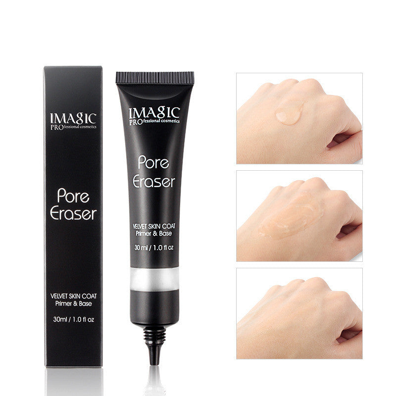 Silky makeup before milky gel