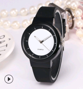 Simple Casual Candy Colored Silicone Quartz Watch