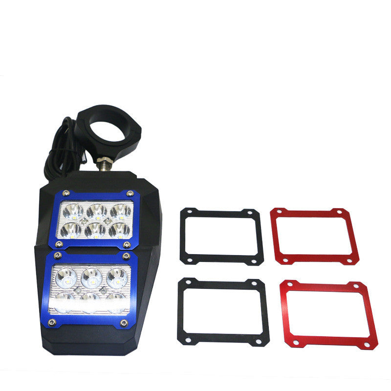 Illuminated three-color 1.75/2 inch reflector