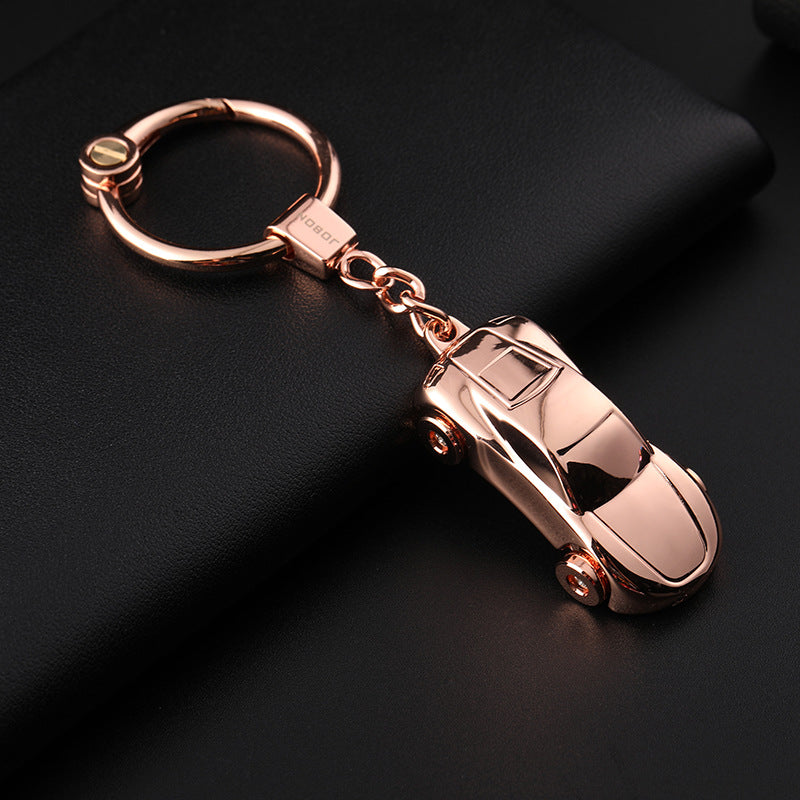 Car Cute Couple Light-on Keychain