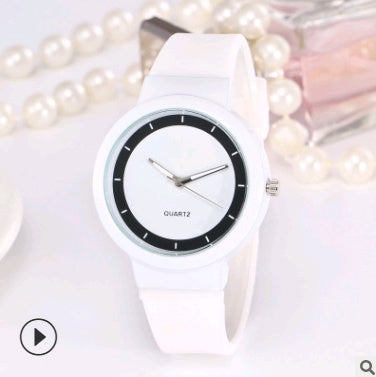 Simple Casual Candy Colored Silicone Quartz Watch