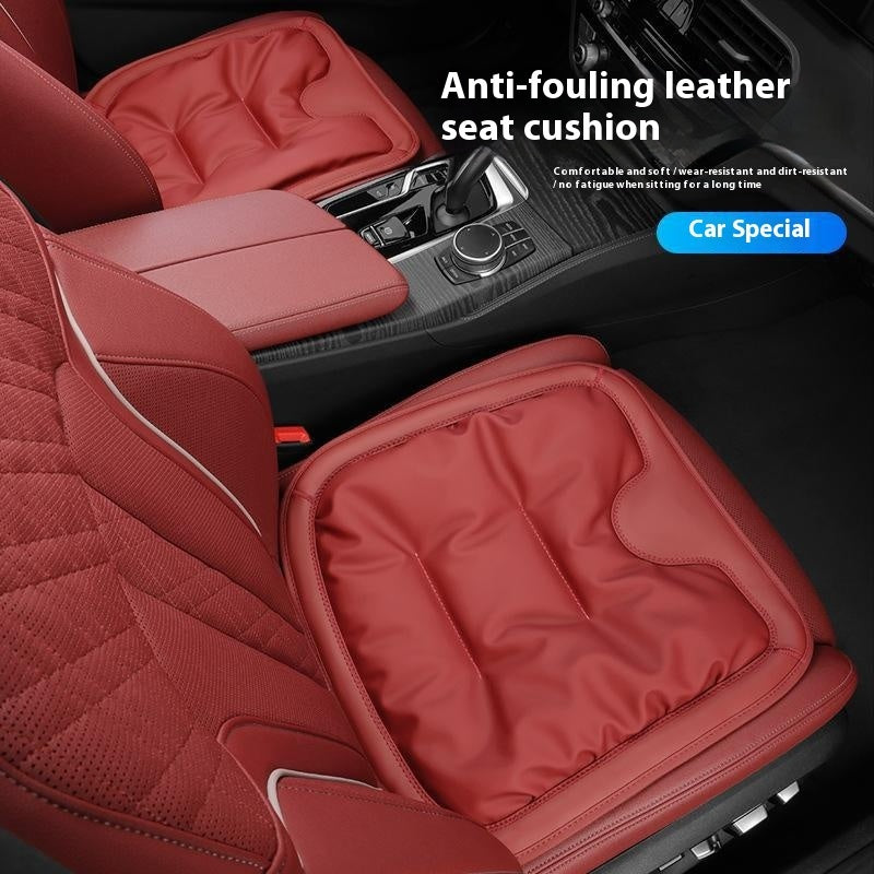 Car Seat Cushion Anti-fouling Leather Winter One-piece Three-piece Set
