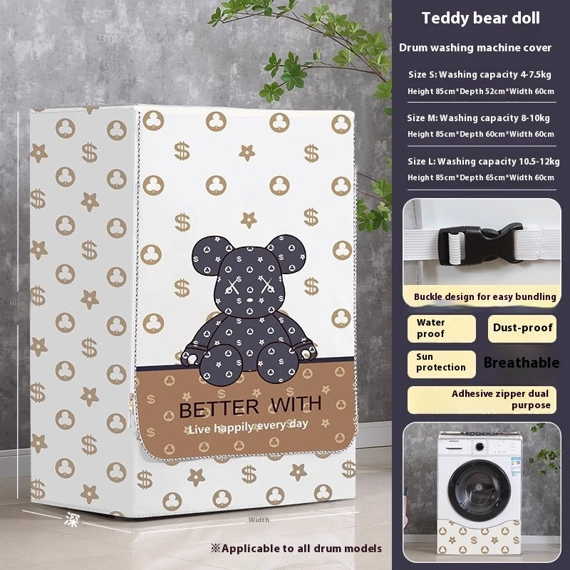 Roller Washing Machine Cover Waterproof Sunscreen Cover Dust Cover UV Protection