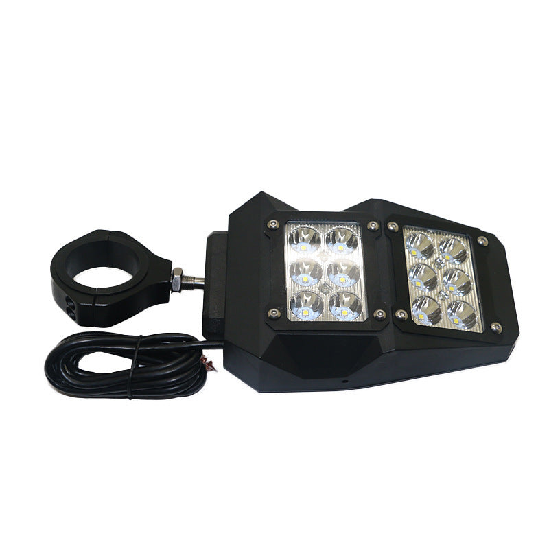 Illuminated three-color 1.75/2 inch reflector