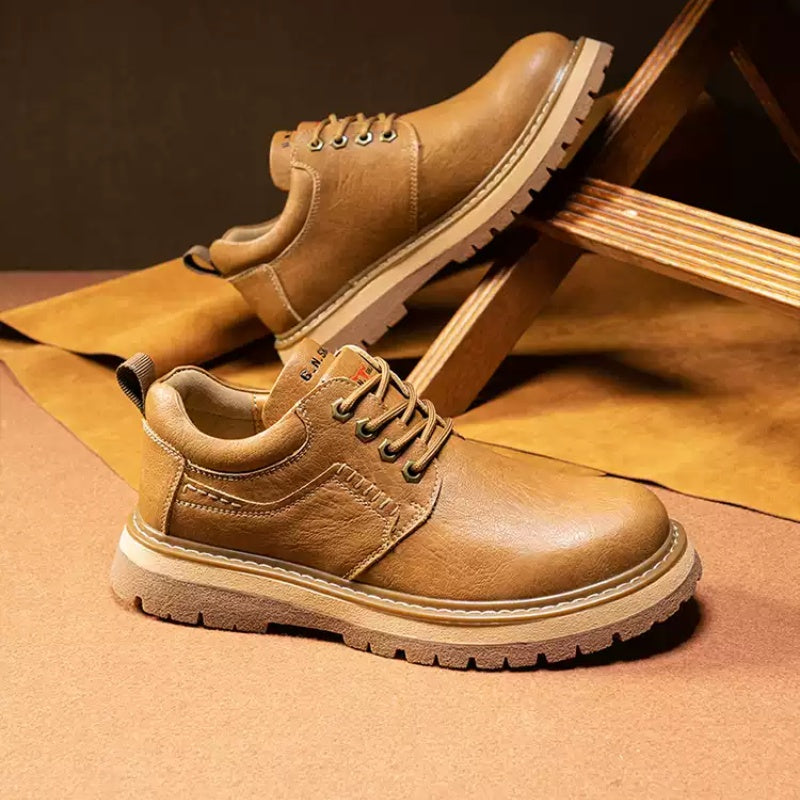 Spring And Autumn Vintage Casual Leather Shoes Men's Genuine Leather Shoes