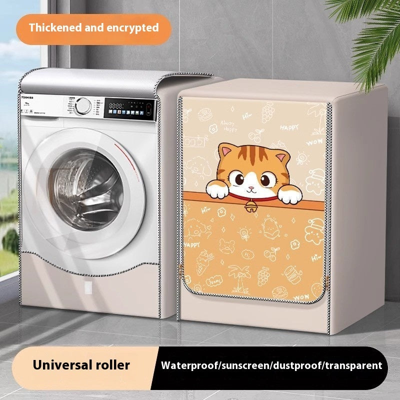 Roller Washing Machine Cover Waterproof Sunscreen Cover Dust Cover UV Protection
