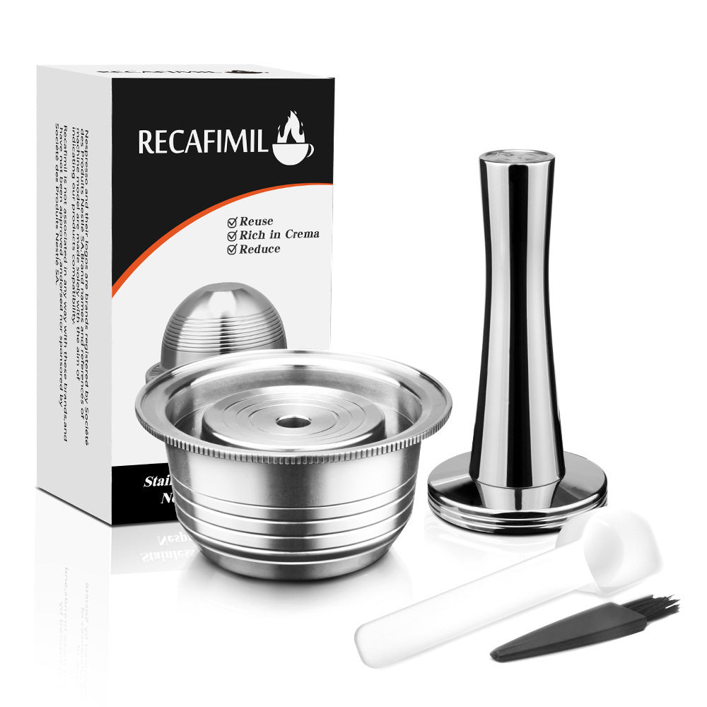 Refillable Stainless Steel Coffee Capsule Pod
