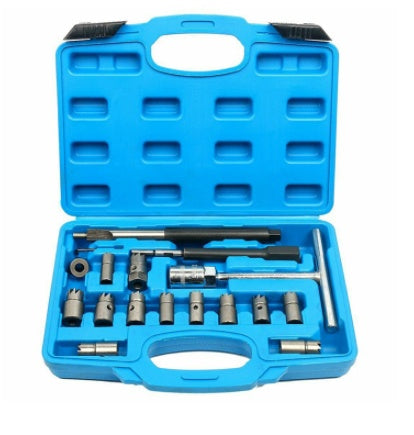 17-piece Fuel Injector Reamer Nozzle Holder Repair Kit Remover