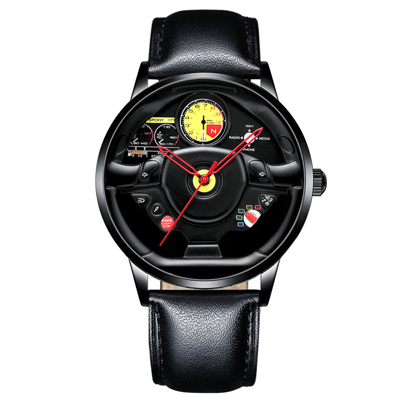 Three-dimensional Steering Wheel Hollow Watch