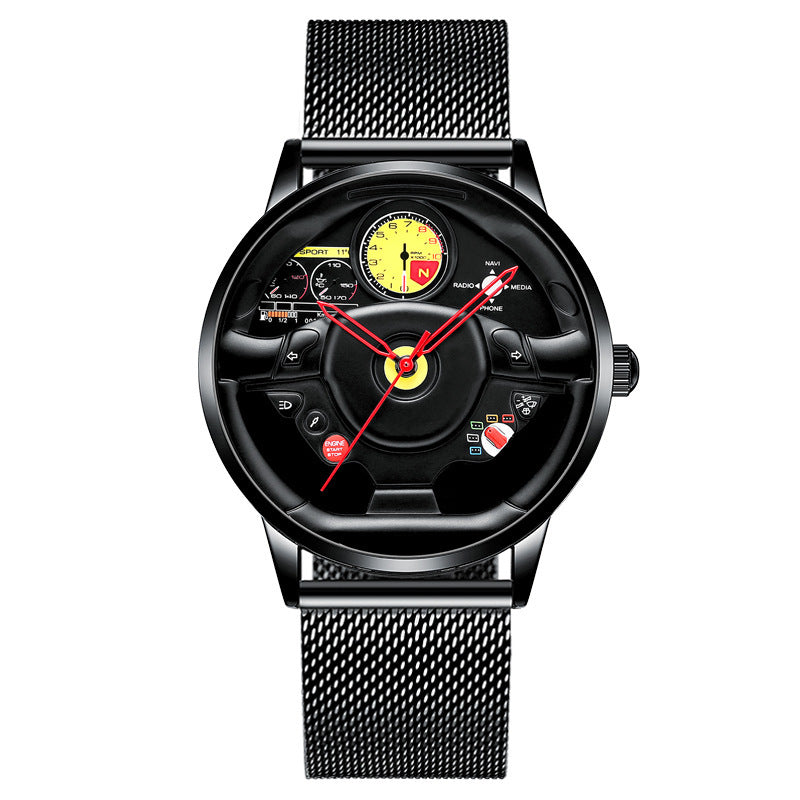Three-dimensional Steering Wheel Hollow Watch