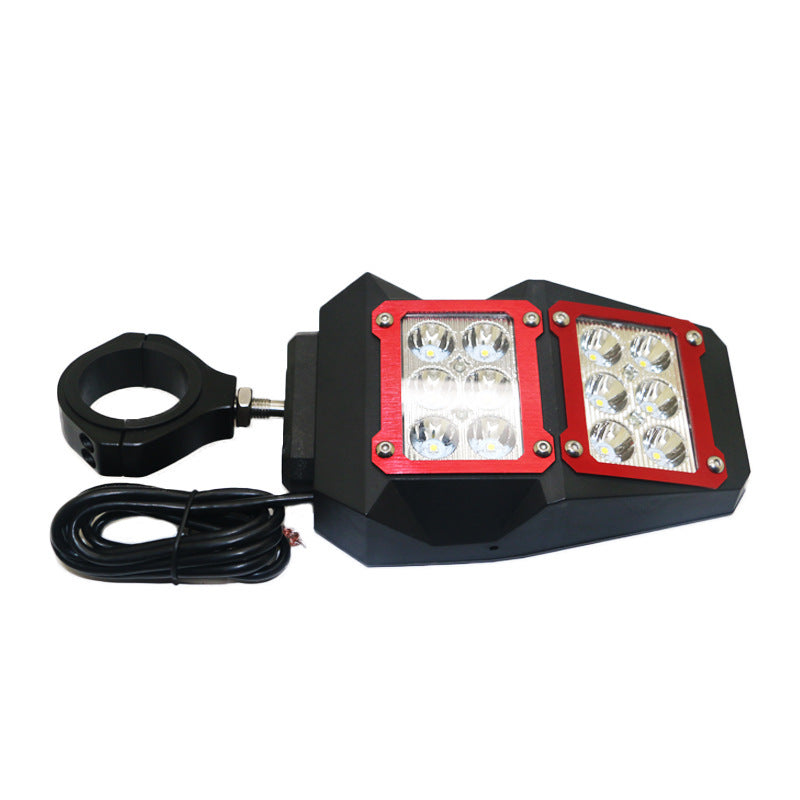 Illuminated three-color 1.75/2 inch reflector