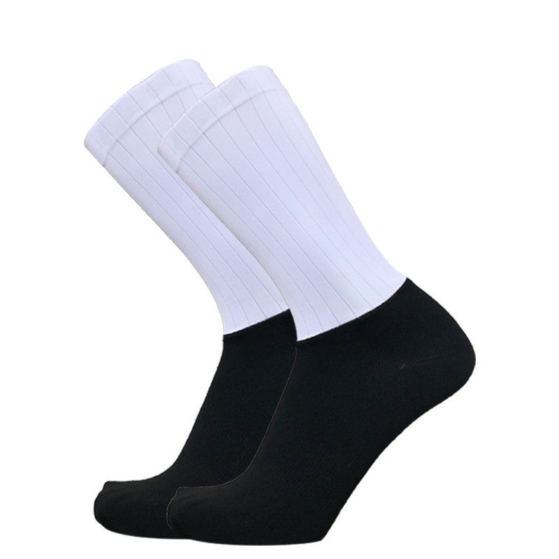 Dedicated For Fleet Seamless Stitching Bicycle Socks, Socks Mouth Silicone Non-Slip Cycling Socks