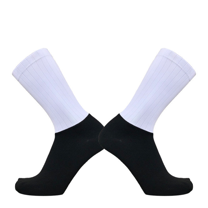 Dedicated For Fleet Seamless Stitching Bicycle Socks, Socks Mouth Silicone Non-Slip Cycling Socks