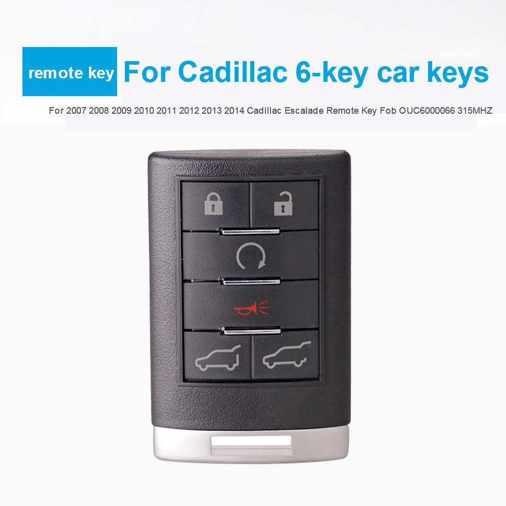 Fits With Cadillac Black Fashion 6 Key Car Keys