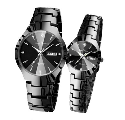 Leisure Fashion Quartz Dual Calendar Night Light Watch