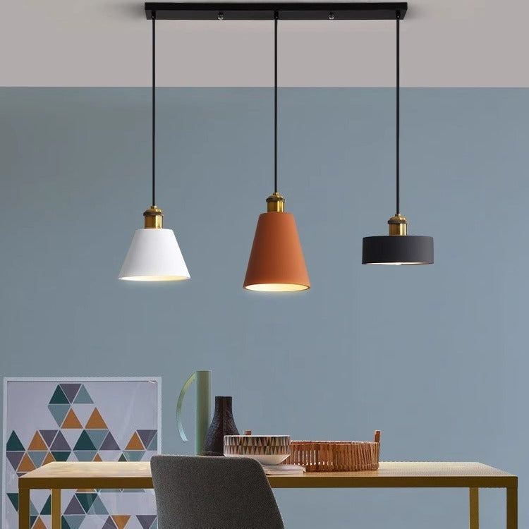Simple Chandelier Dining Table Bar Lamp Bedroom Bedside Iron Droplight