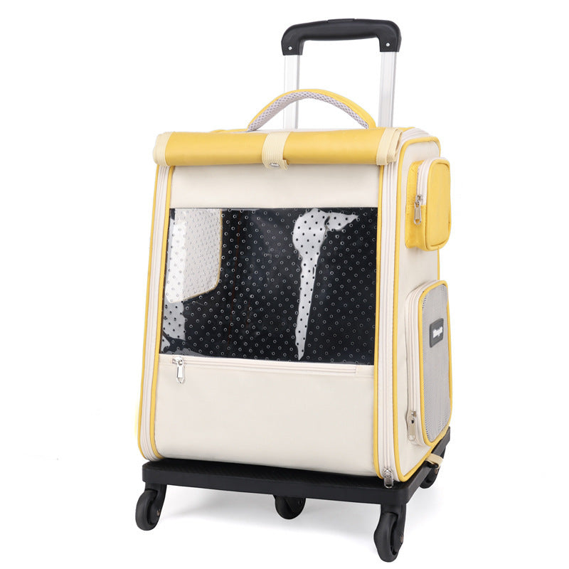 Multifunctional Draw-bar Pet Bag Portable Cat Luggage