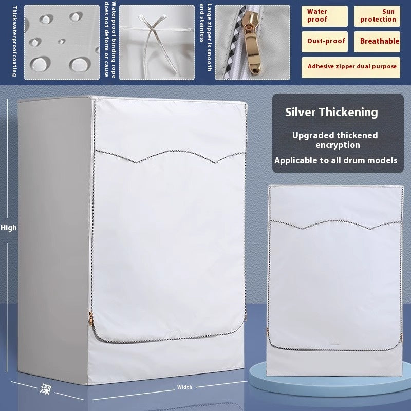 Roller Washing Machine Cover Waterproof Sunscreen Cover Dust Cover UV Protection