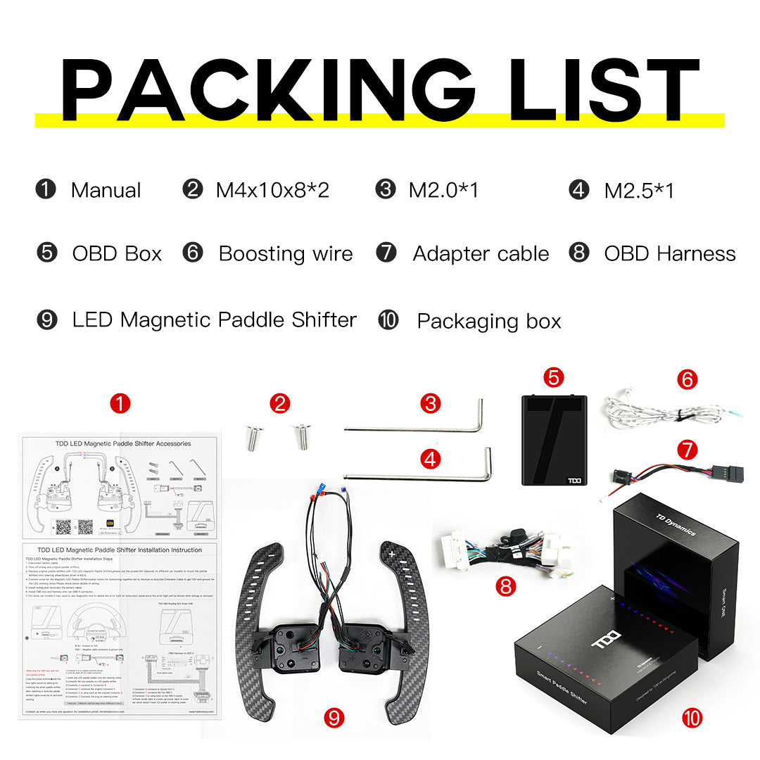 Car Type Carbon Fiber LED Paddle