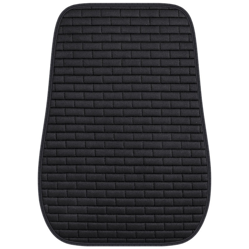 Linen Car Seat Cushion Three-piece Seat Protective Pad