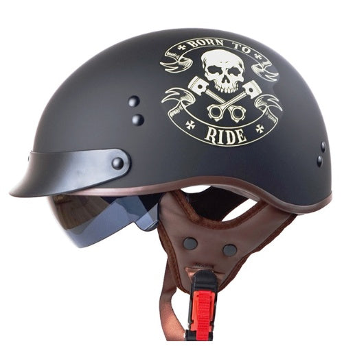 TORC motorcycle helmet men and women Harley half helmet summer Prince helmet personality fashion couple helmet