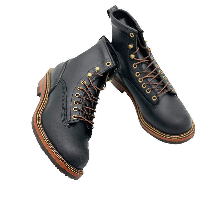 Retro Manual Heightening Tooling Martin Boots Men