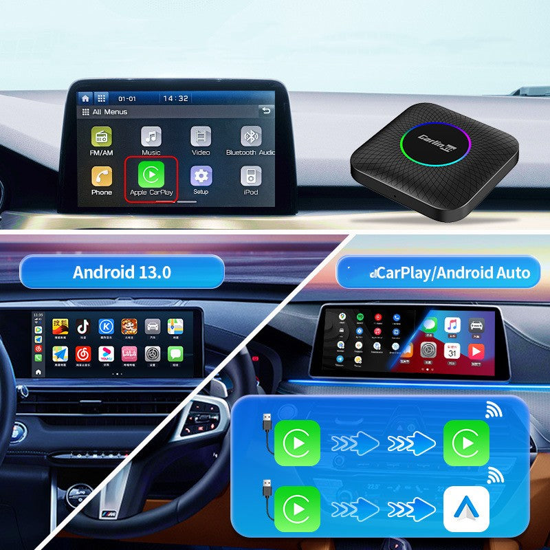 Original Car Wired To Wireless High-pass Eight-core Box