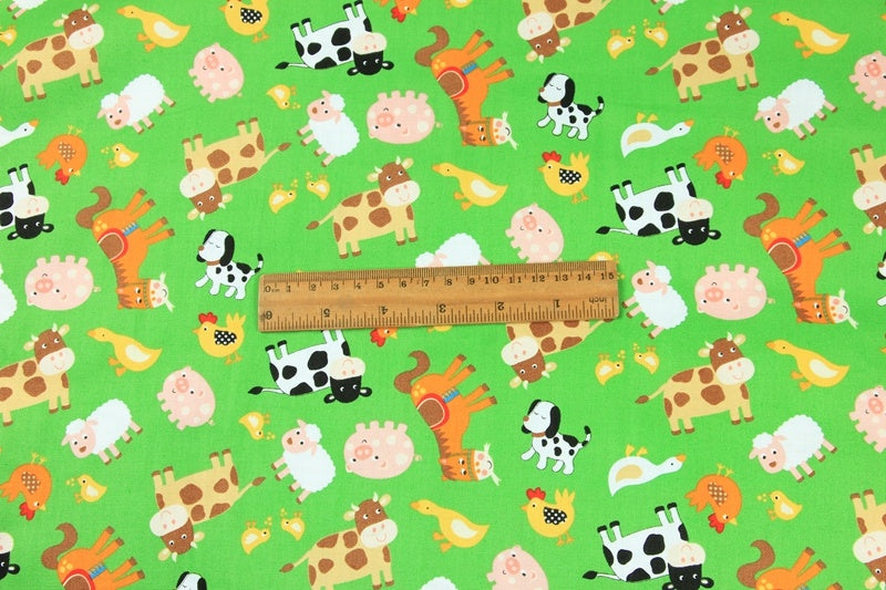 Plain Cotton Fabric Nordic Style Animal Print Handmade DIY