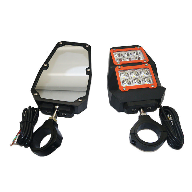 Illuminated three-color 1.75/2 inch reflector