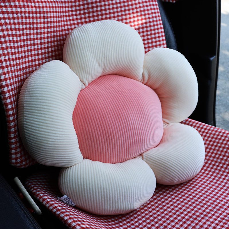 Linen Plaid Four Seasons Car Seat Cushion