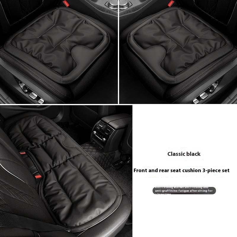 Car Seat Cushion Anti-fouling Leather Winter One-piece Three-piece Set