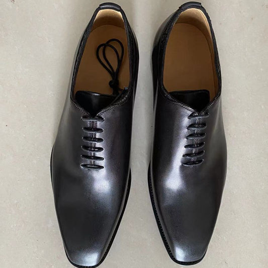 Dress Leather Shoes Oxford Hand Wipe Colouring Instrument Base Code