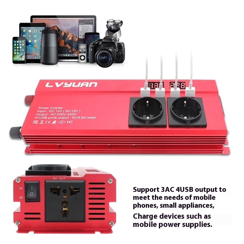 Multifunctional Power Strip Vehicle Converter Inverter