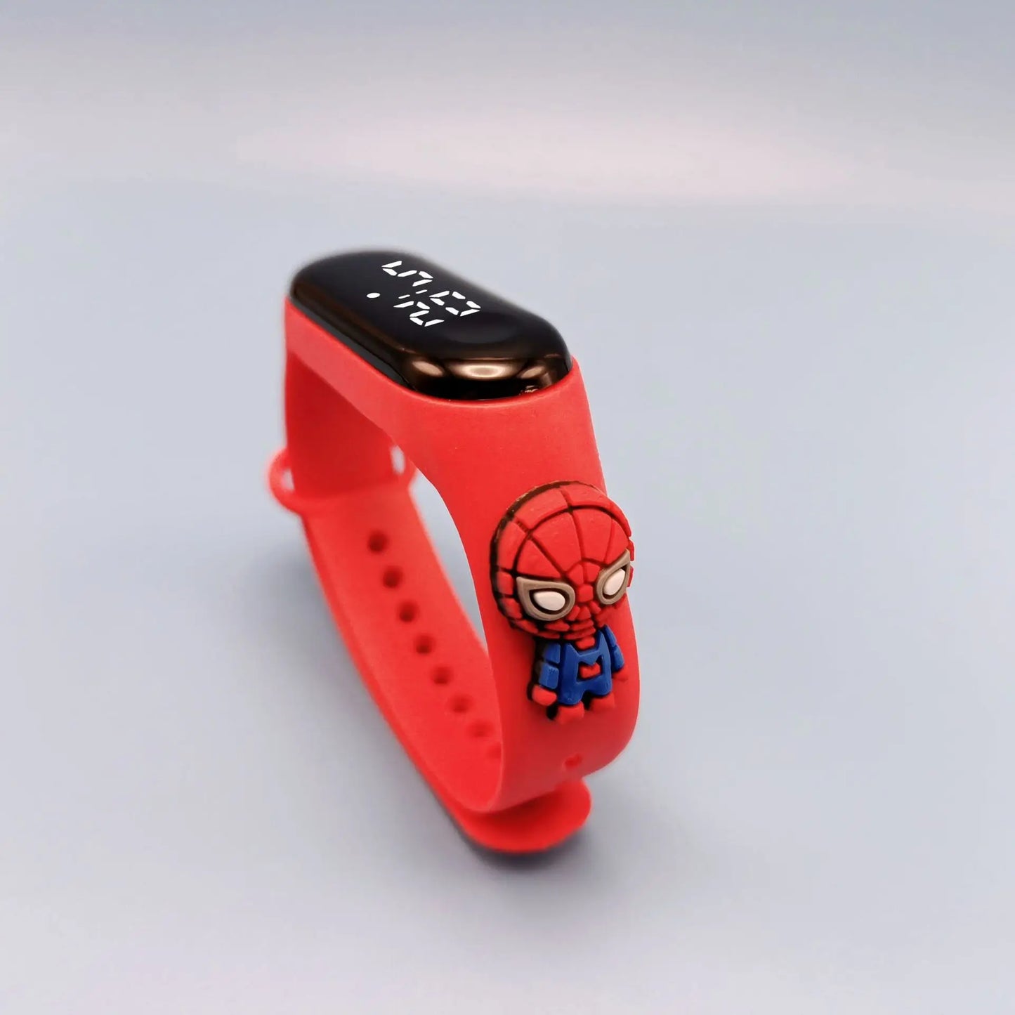 Marvel Anime Figure Digital Watch Spiderman Iron Man Hulk Children Sport Electronic Watch Touchable LED  Waterproof  Watchs Gift