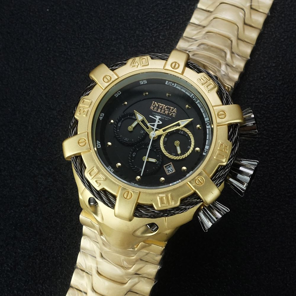 Electroplated quartz men's watch