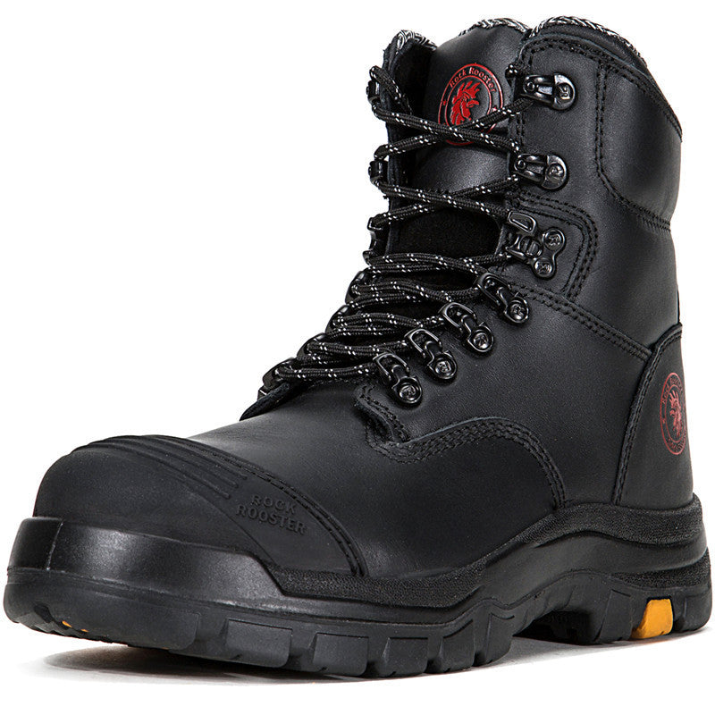 Steel Head Labor Protection Shoes Cowhide Breathable In Summer