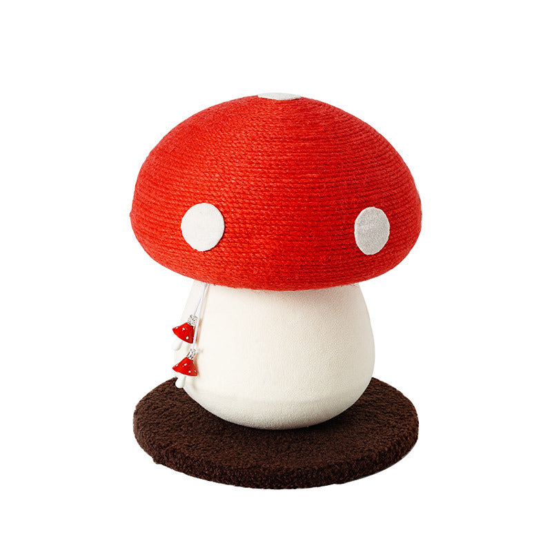 Cat Scratch Board Mushroom Red Umbrella Scratching Board Cat Toy